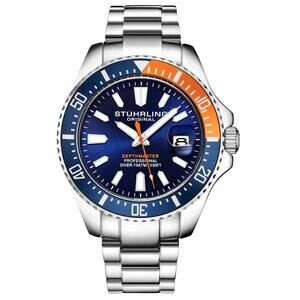 Stuhrling Original Depthmaster Professional Diver Watch Stainless Steel - NIB
